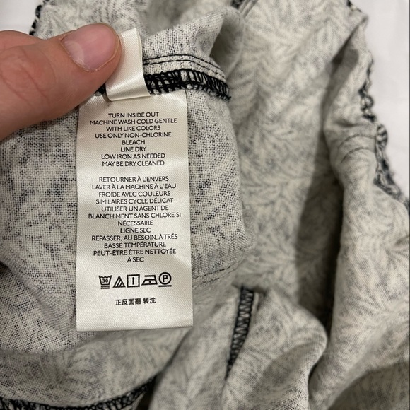 Anthropologie Rhys Utility Linen Printed Jogger Pants Drawstring Medium - Picture 12 of 13